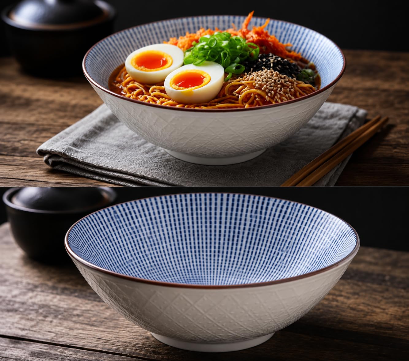 Ceramic noodle bowls microwave safe by YALONG