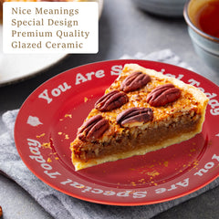 Gift box packaging for You Are Special Today Red Plate