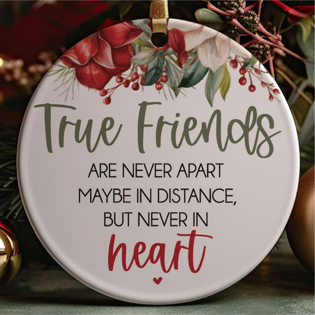 Ceramic round ornament size 3 inch with glossy finish
