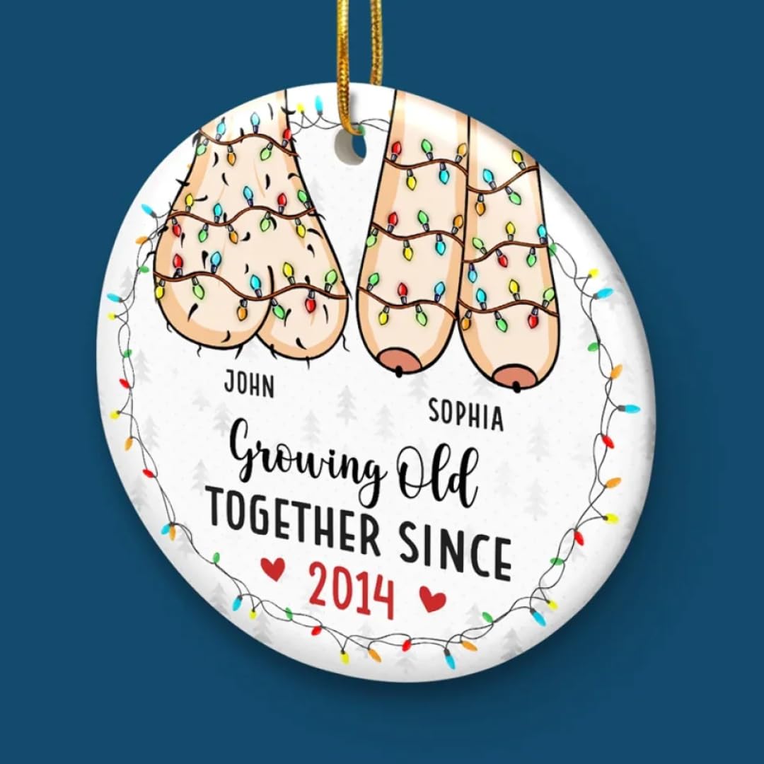 Couple personalized ornament for husband wife