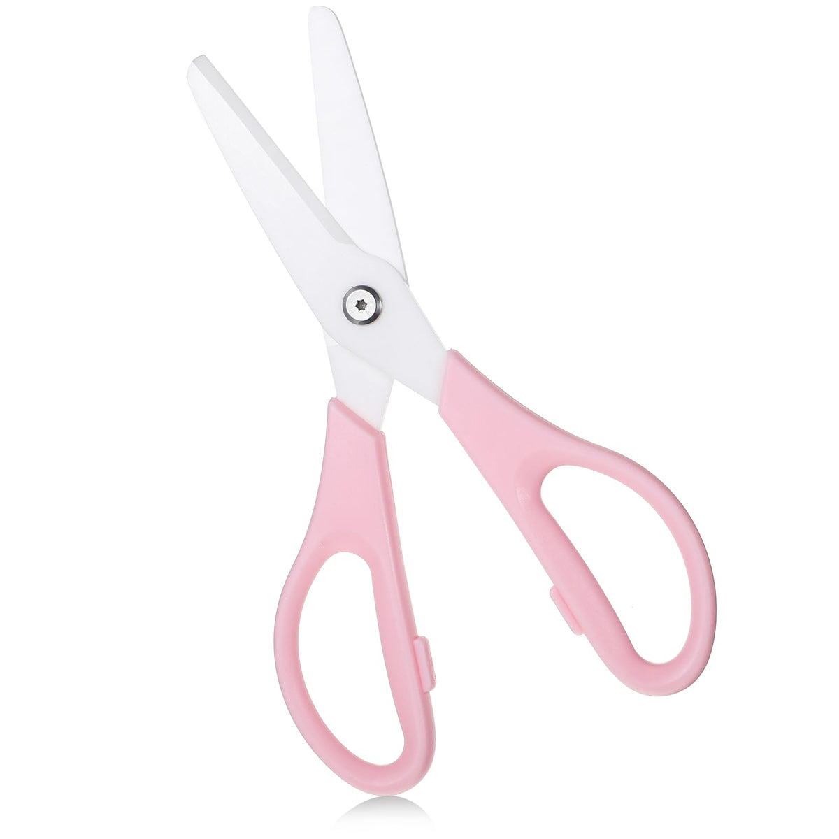 pink 8 inch ceramic scissors kitchen tool