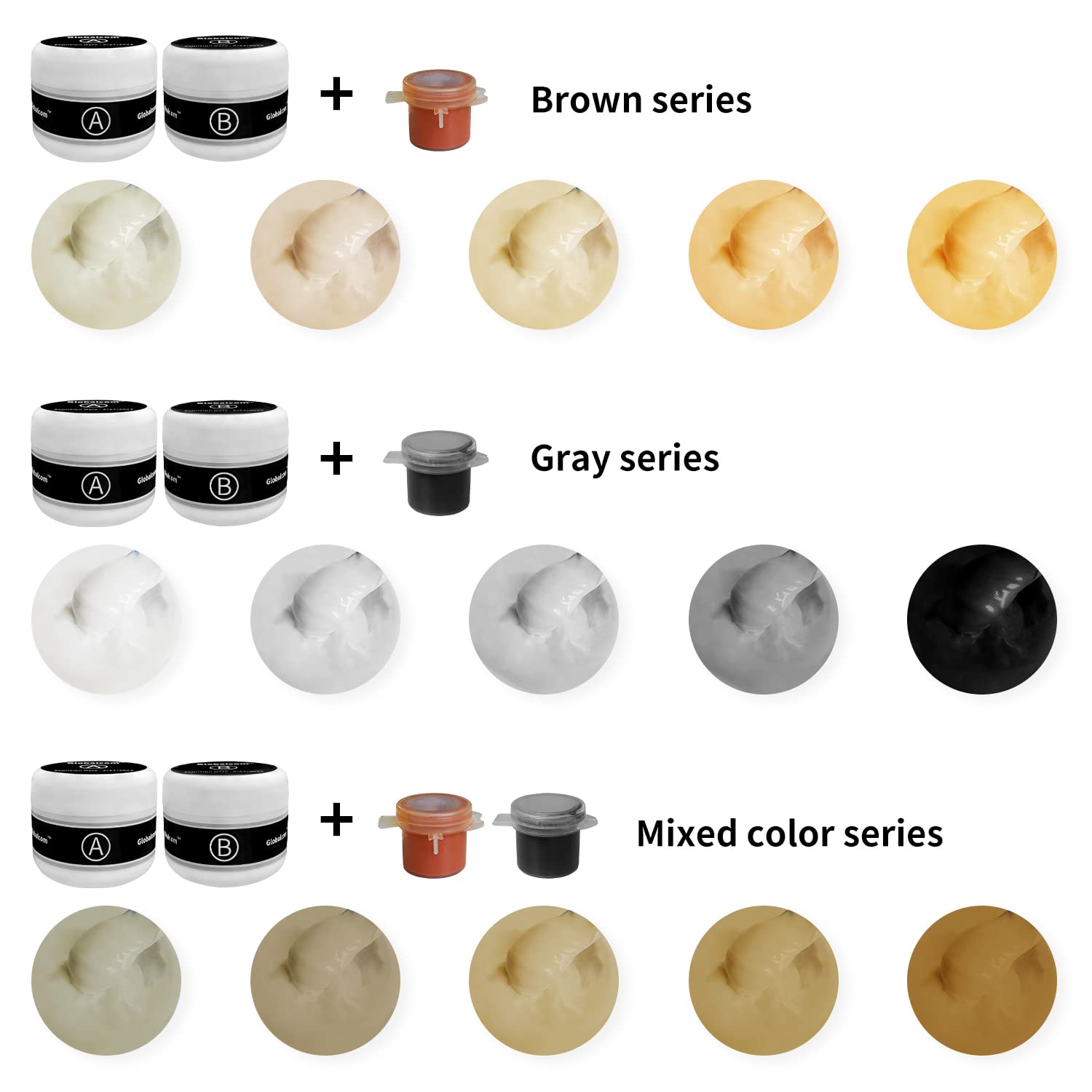 Repair kit used on ceramic tile surface