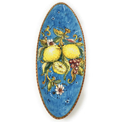 ceramiche-darte-parrini hand painted serving tray 13.38 x 5.51 inches