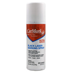 CerMark Ultra laser marking aerosol on metal substrate