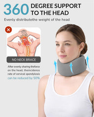 Cervical spine stabilization aided by memory foam neck brace