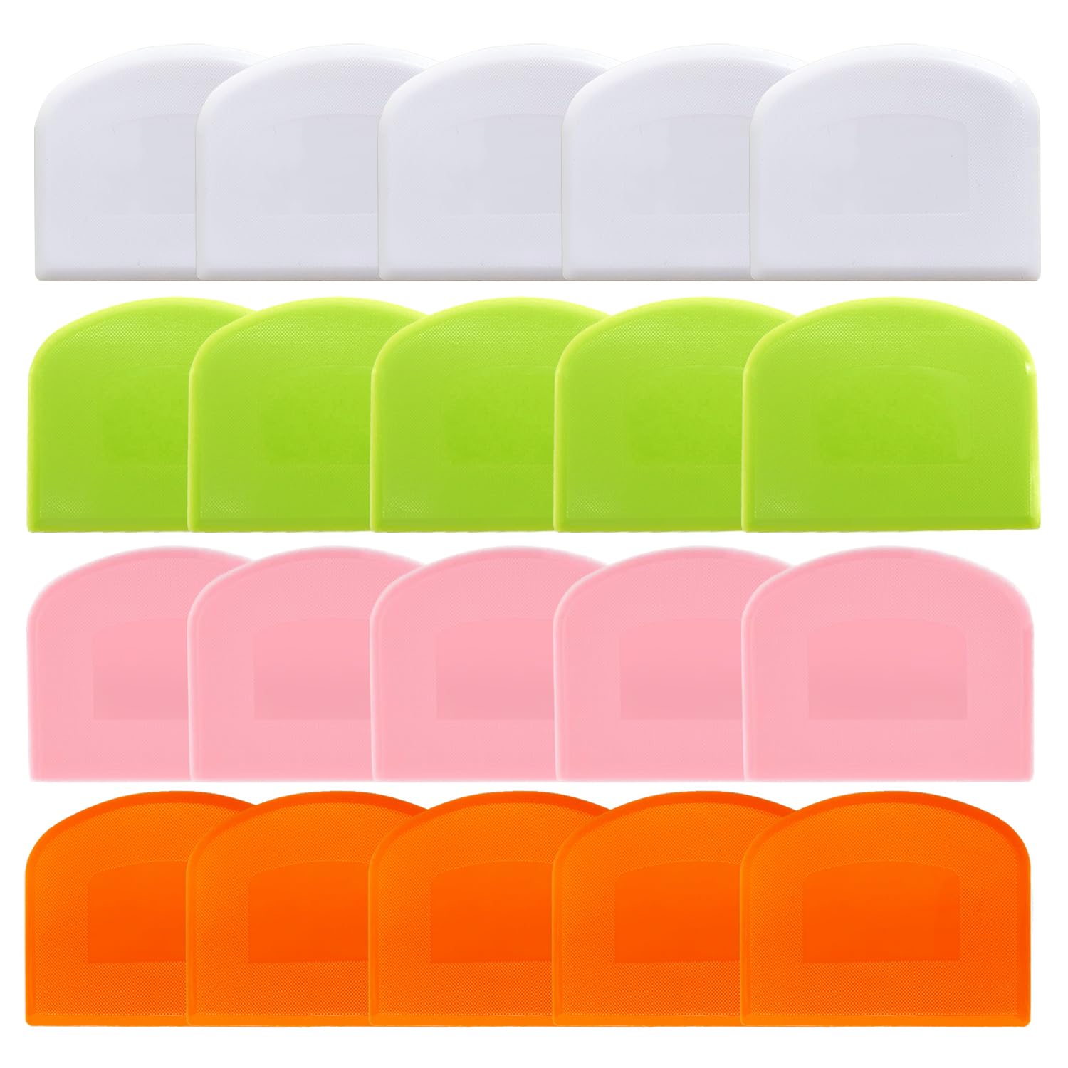 CEWIFO bench scraper set 20-piece in assorted colors