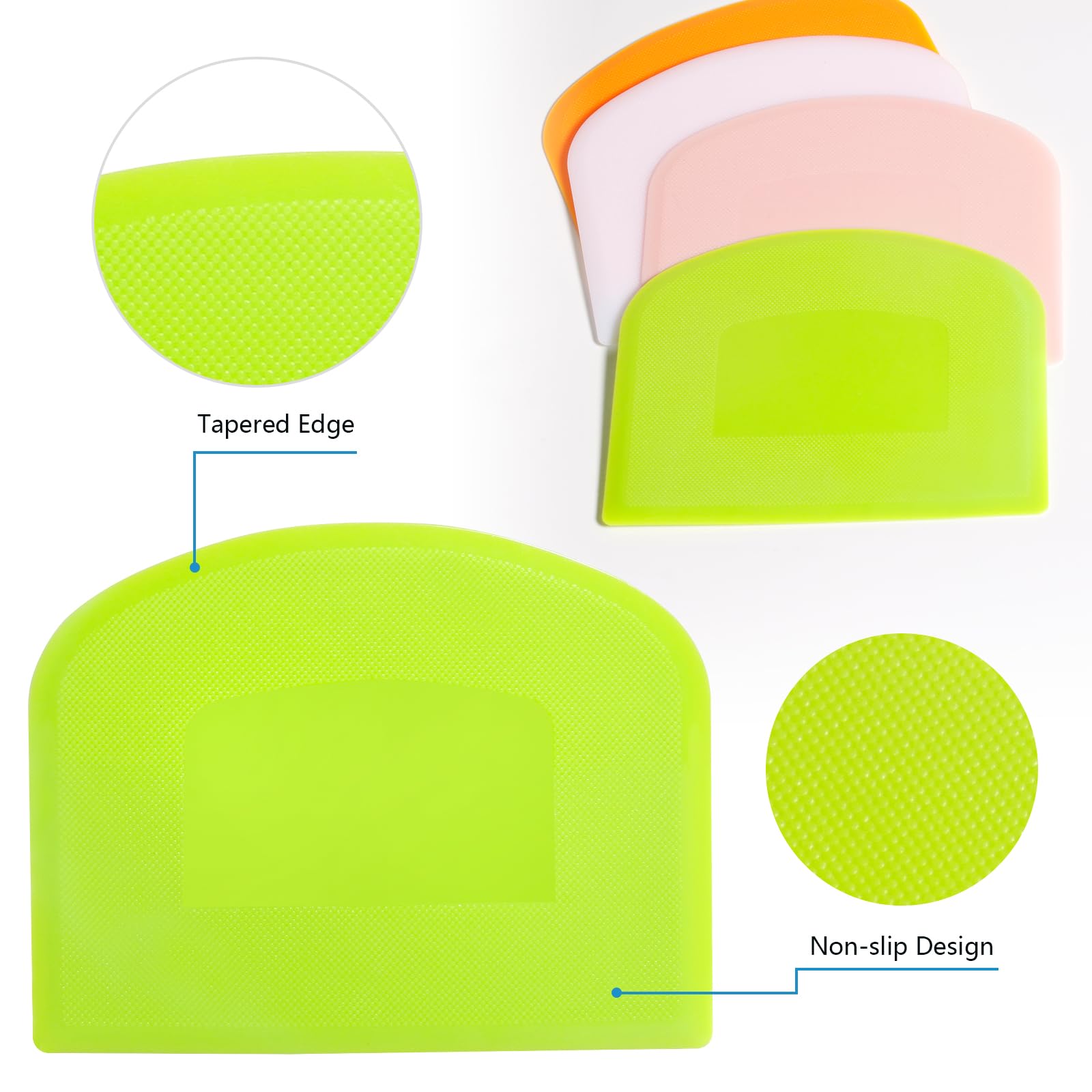 Dough scraper flexible PE plastic for baking