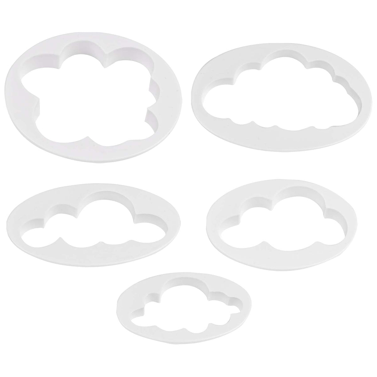 CEYAZYE cloud fondant cutter set 5 pieces