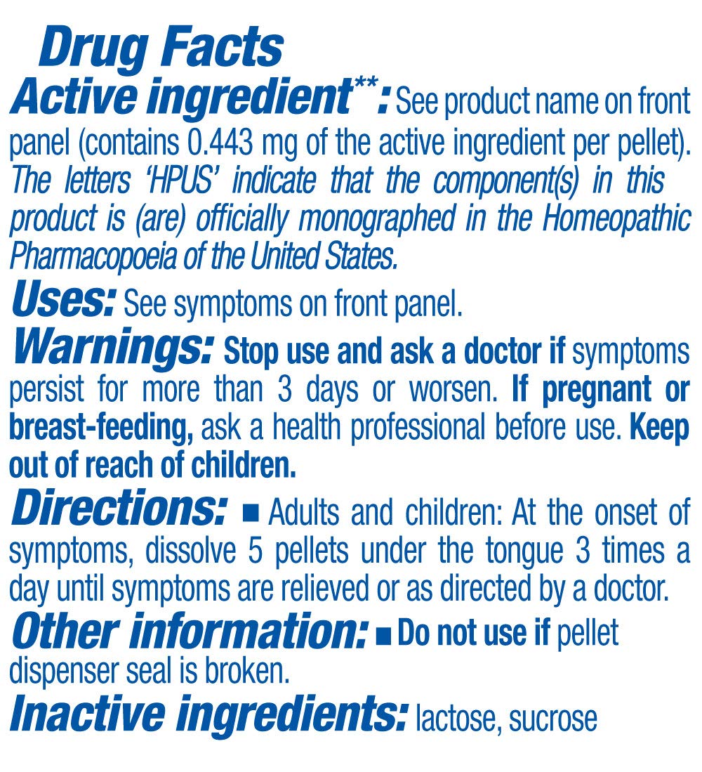 Boiron brand homeopathic medicine arnica montana 30c