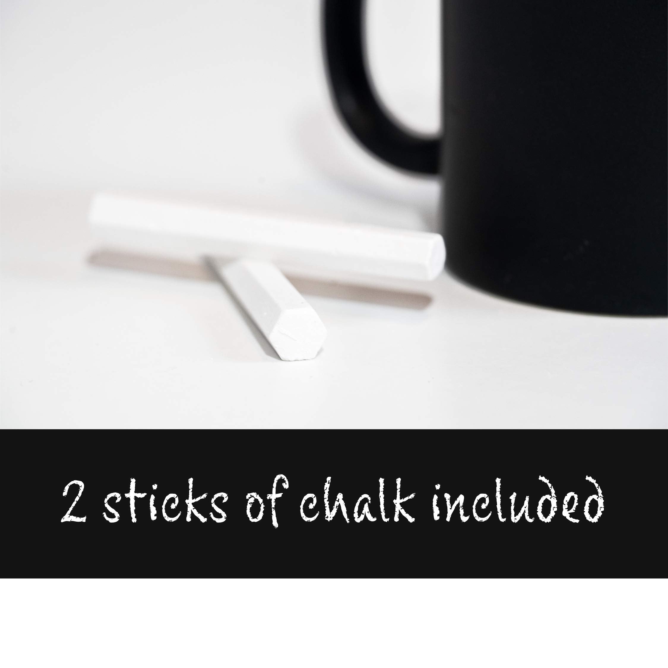 Chalkboard mug for doodling at home or on the go