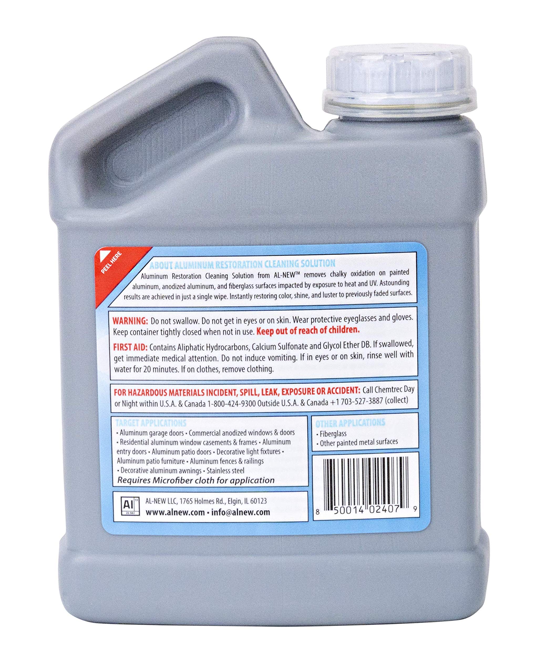 Corrosion protection coating forms after AL-NEW cleaning solution dries