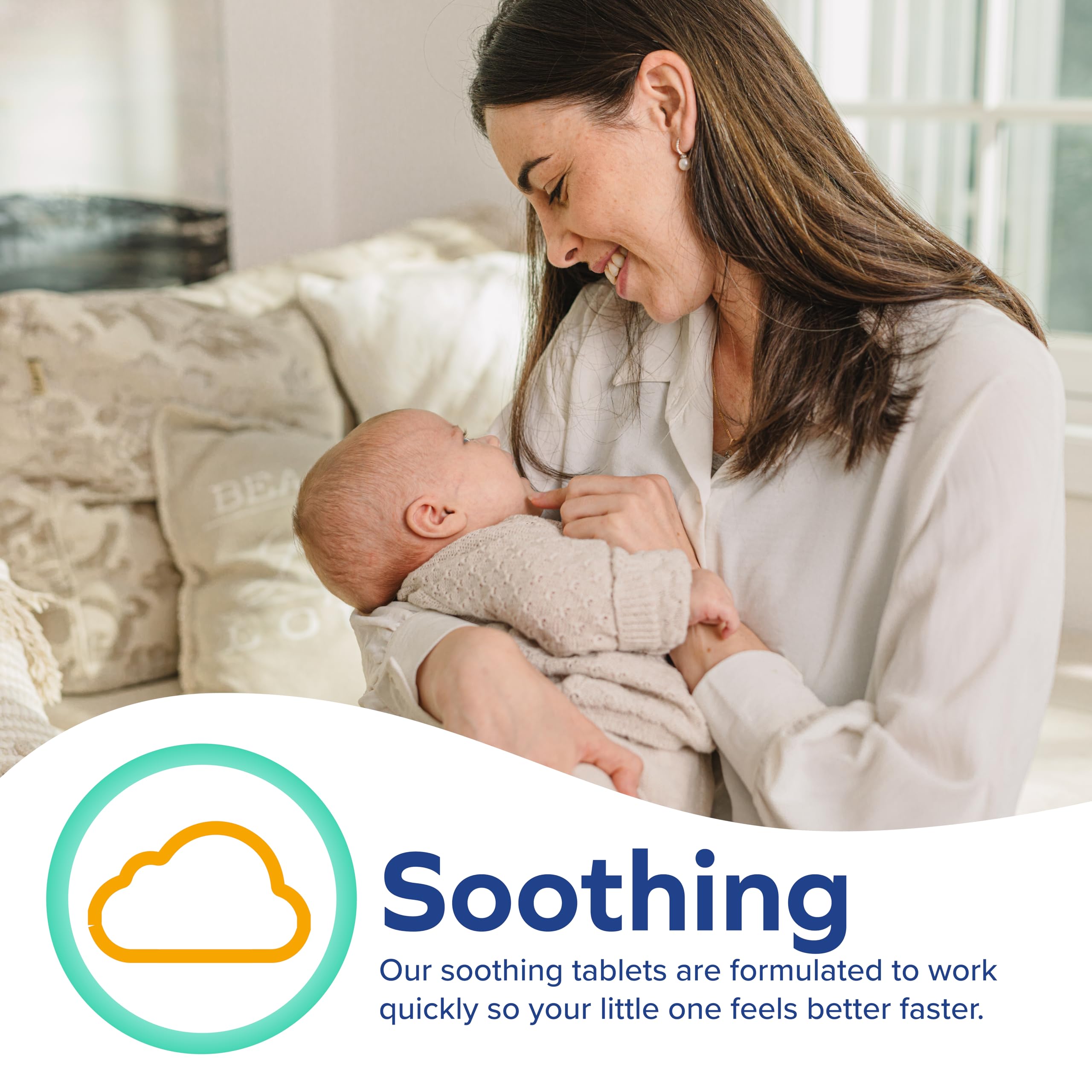 Chamomile tablets for babies teething packaging by Dr Talbot's
