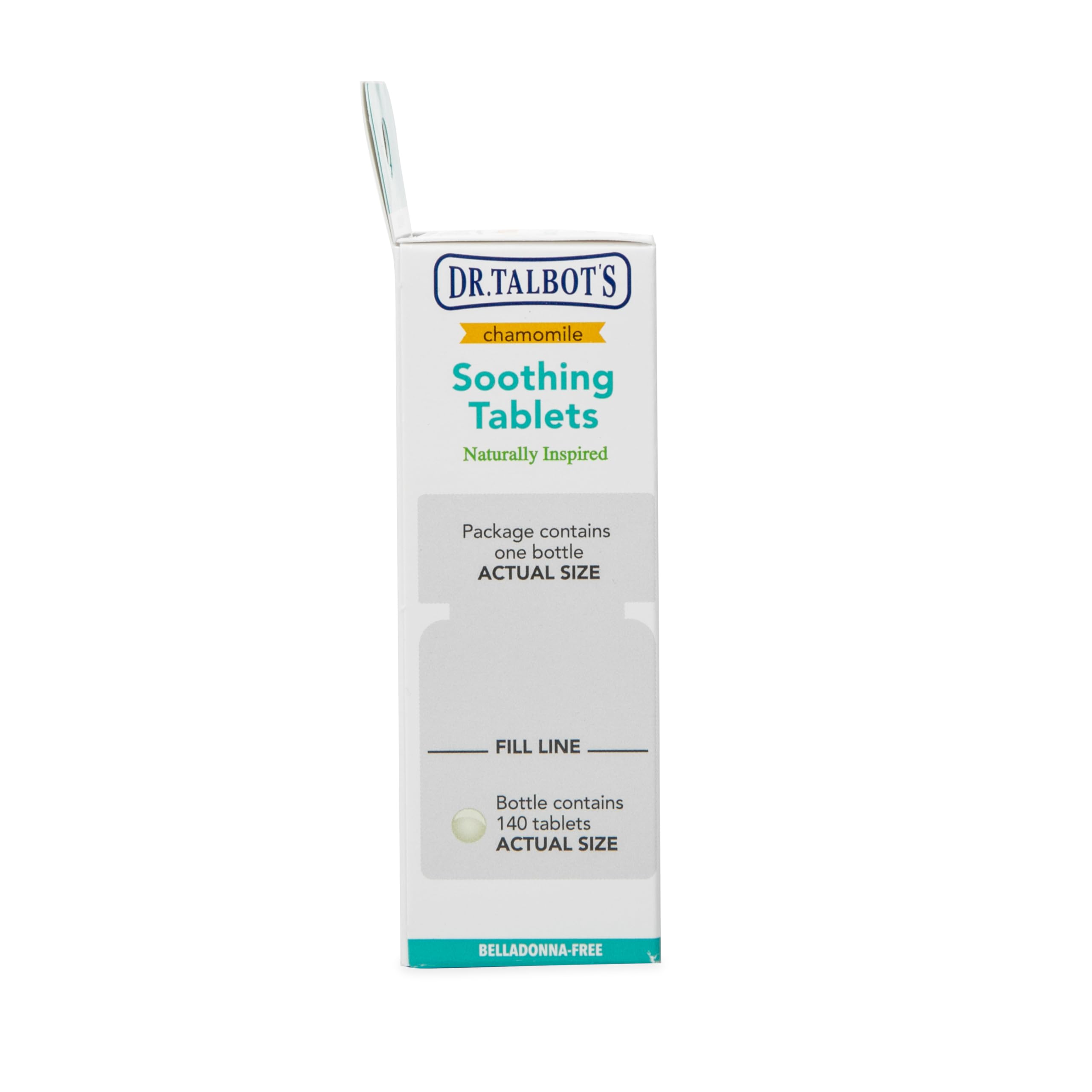 140 count chamomile tablets babies Dr Talbot's packaging