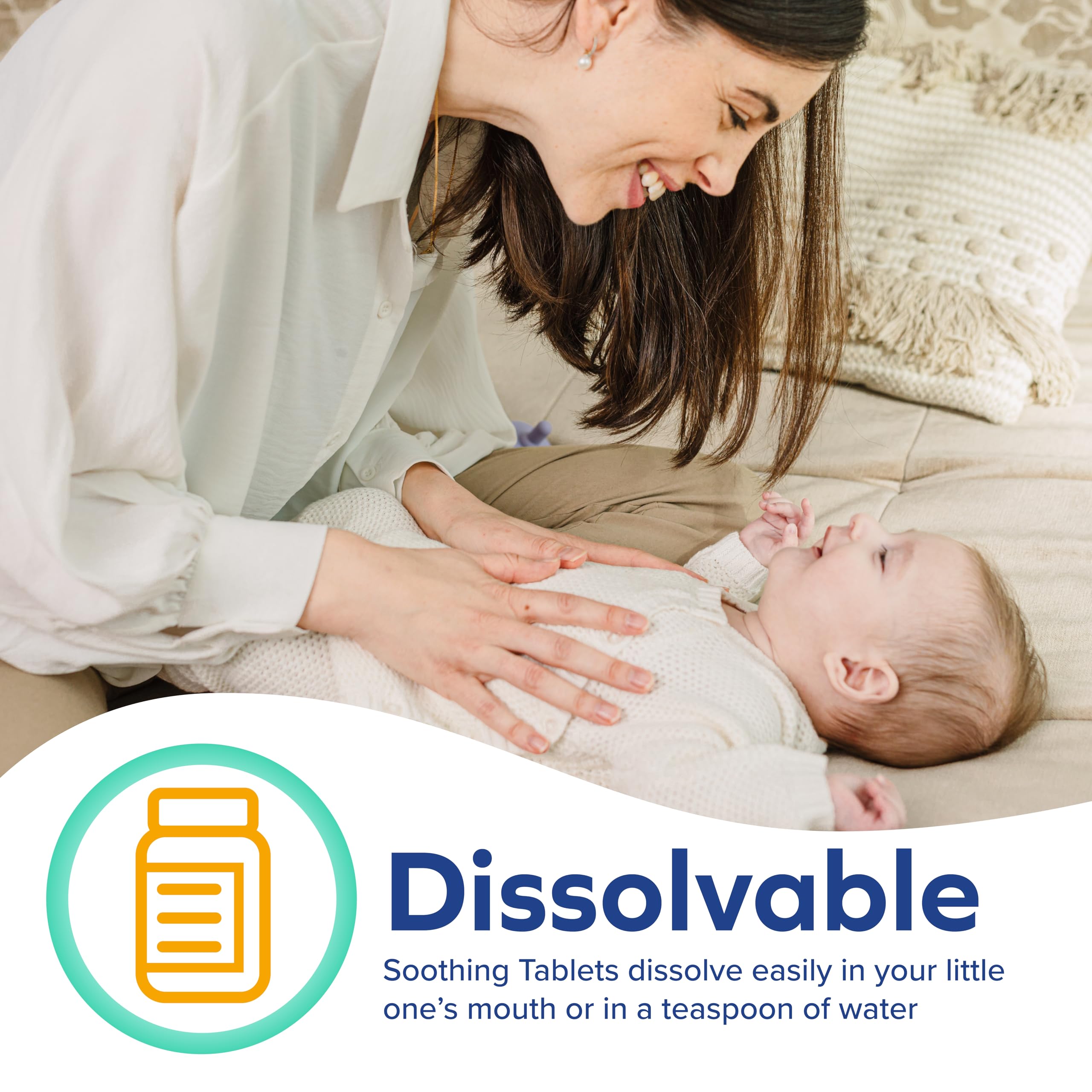 quick dissolve baby tablets melting in mouth or water for babies