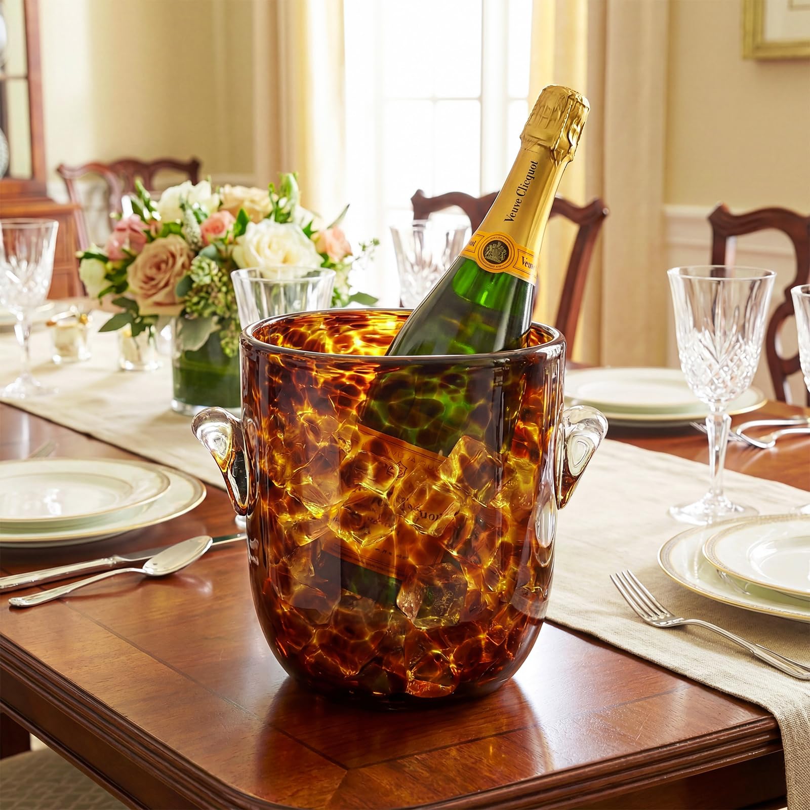 Champagne ice bucket for home bar parties