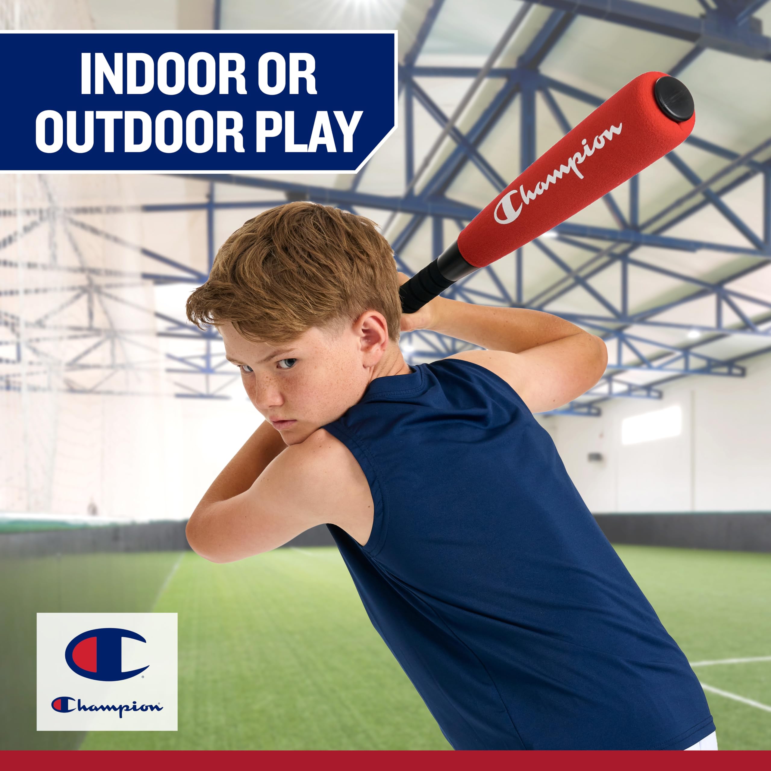 Indoor and outdoor use friendly foam baseball set packaging