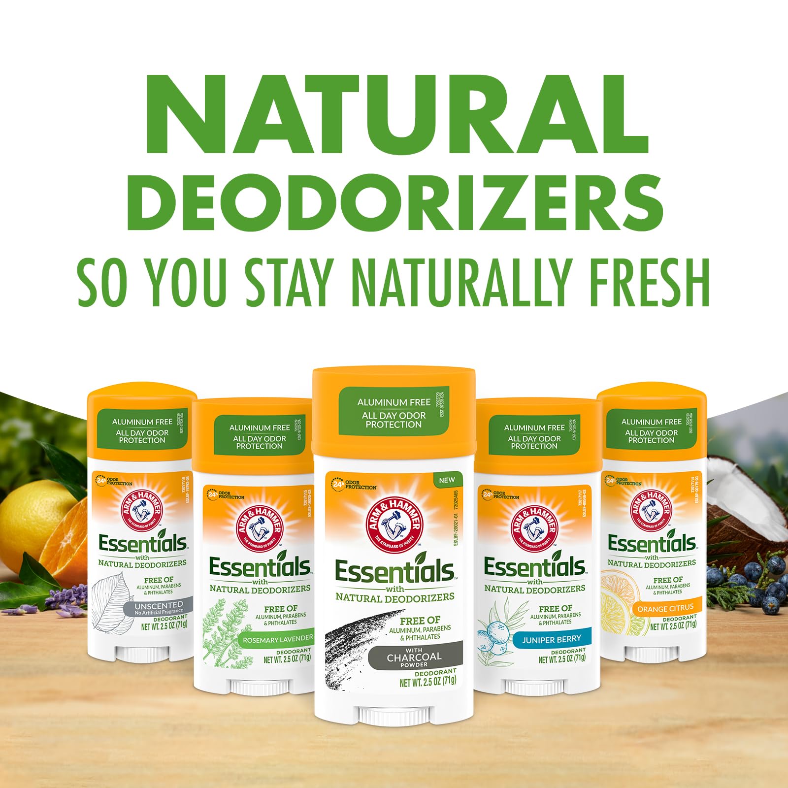 Charcoal deodorant for men and women ARM & HAMMER Essentials 4-Pack product image 6