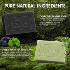 Charcoal Mint soap for odor control and cleansing