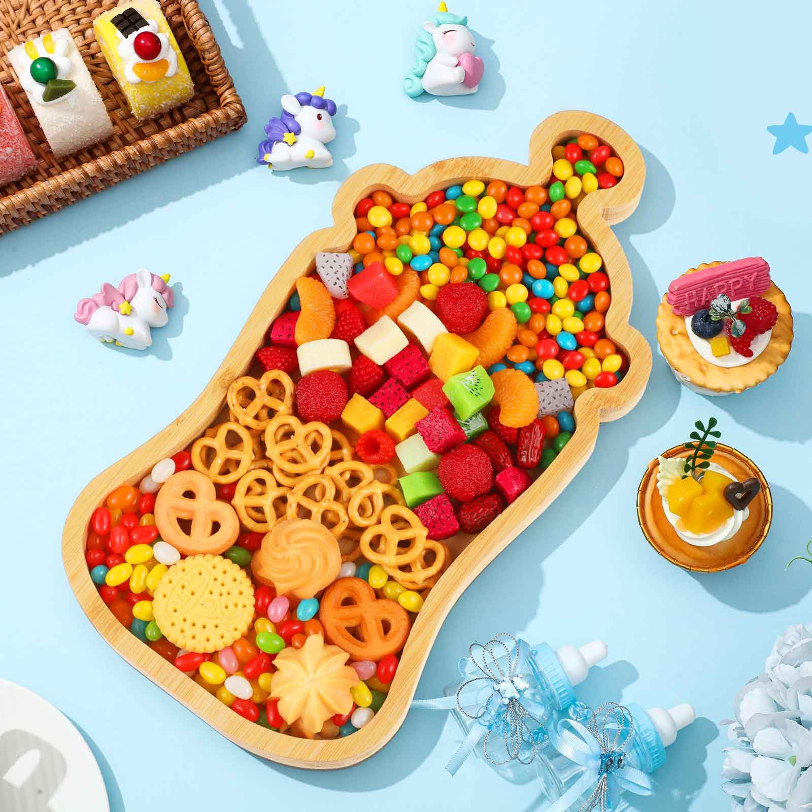 Wood color milk bottle design snack dish