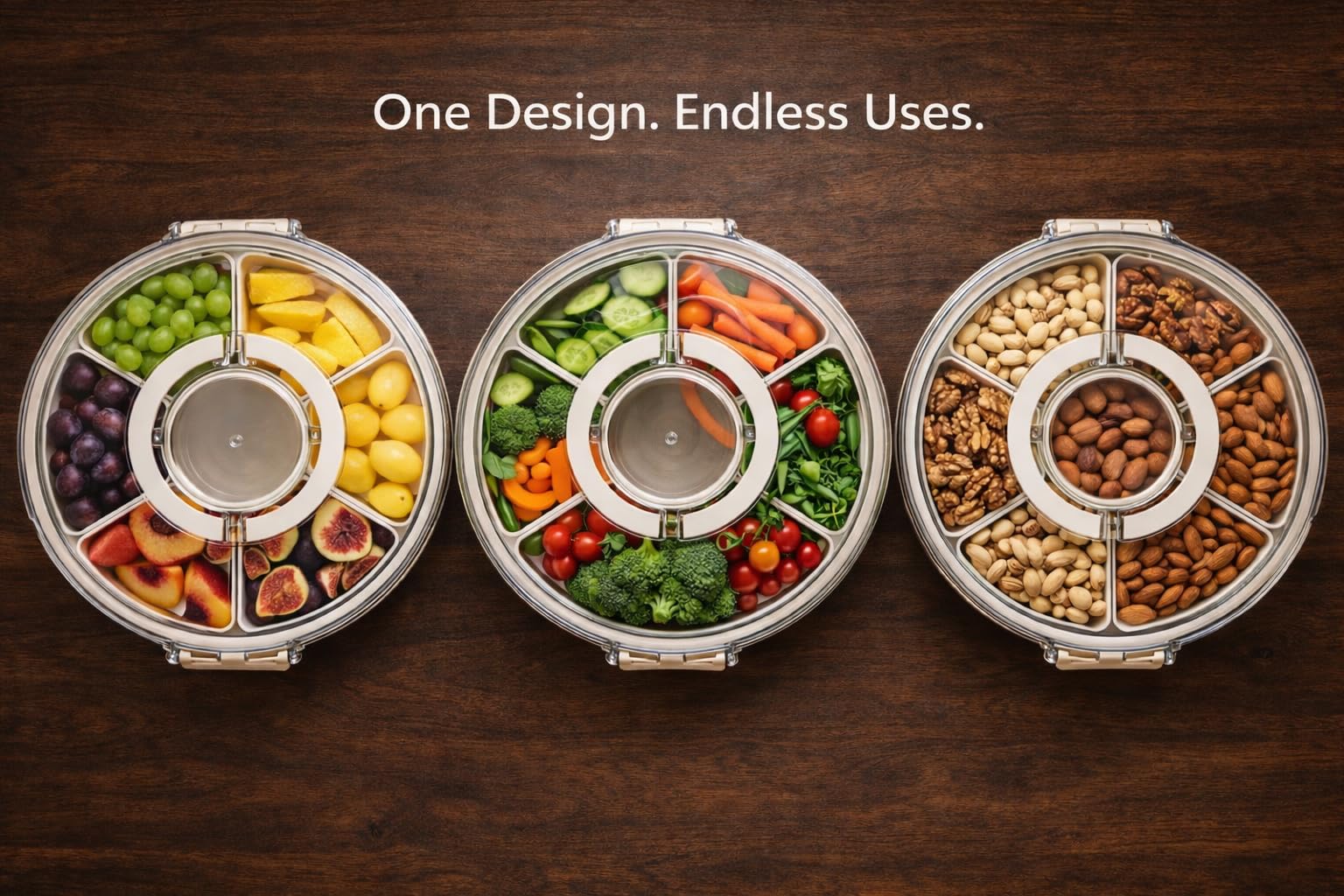Tight lid preserves freshness during storage