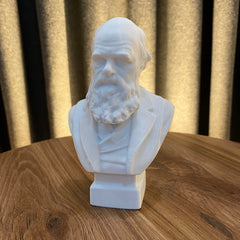 Charles Darwin Bust 3D printed PLA sculpture for desk