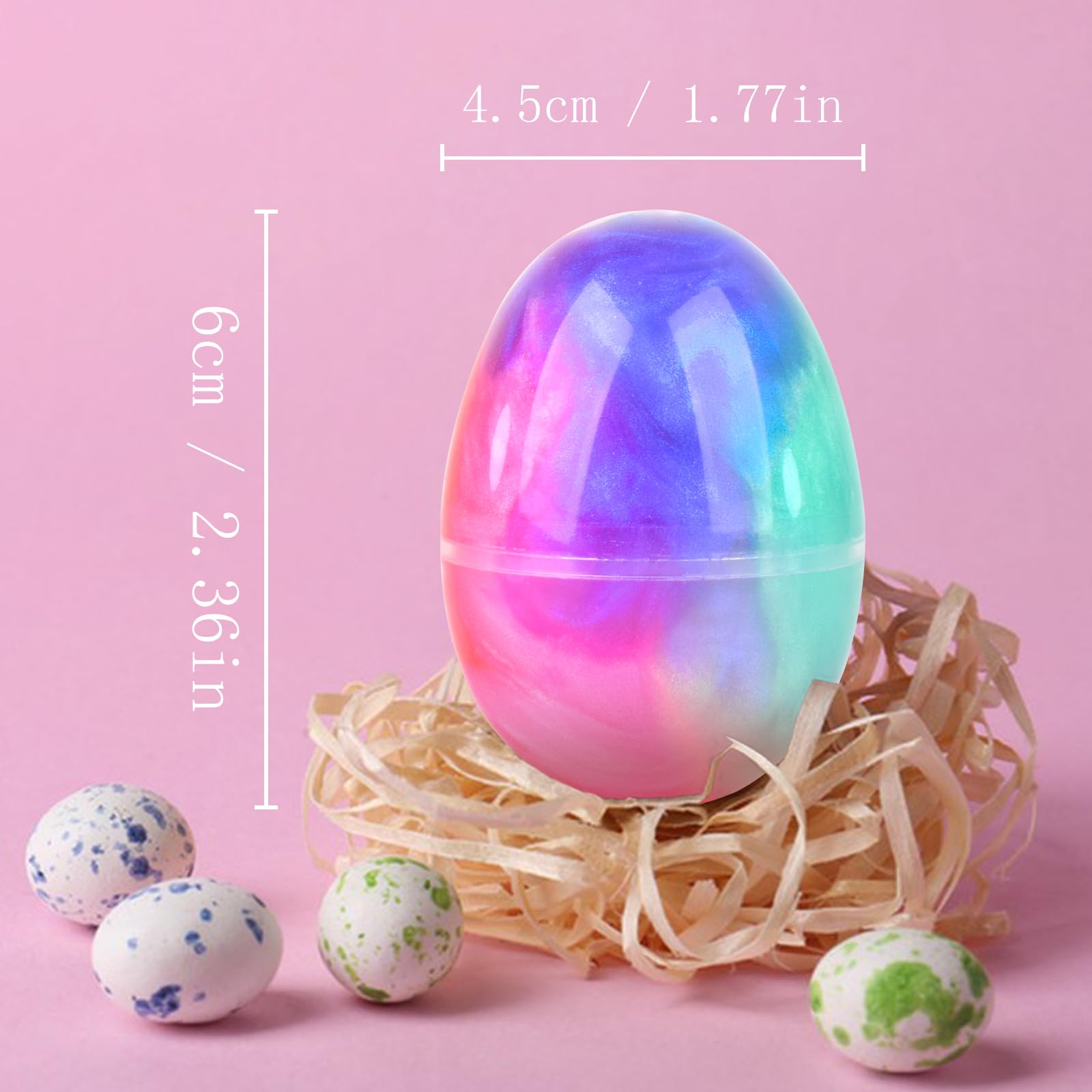 Includes stickers and charms with eggs
