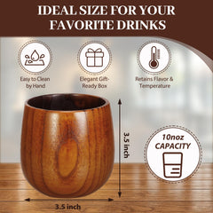 Charred interior wooden bourbon tumbler close up 10oz