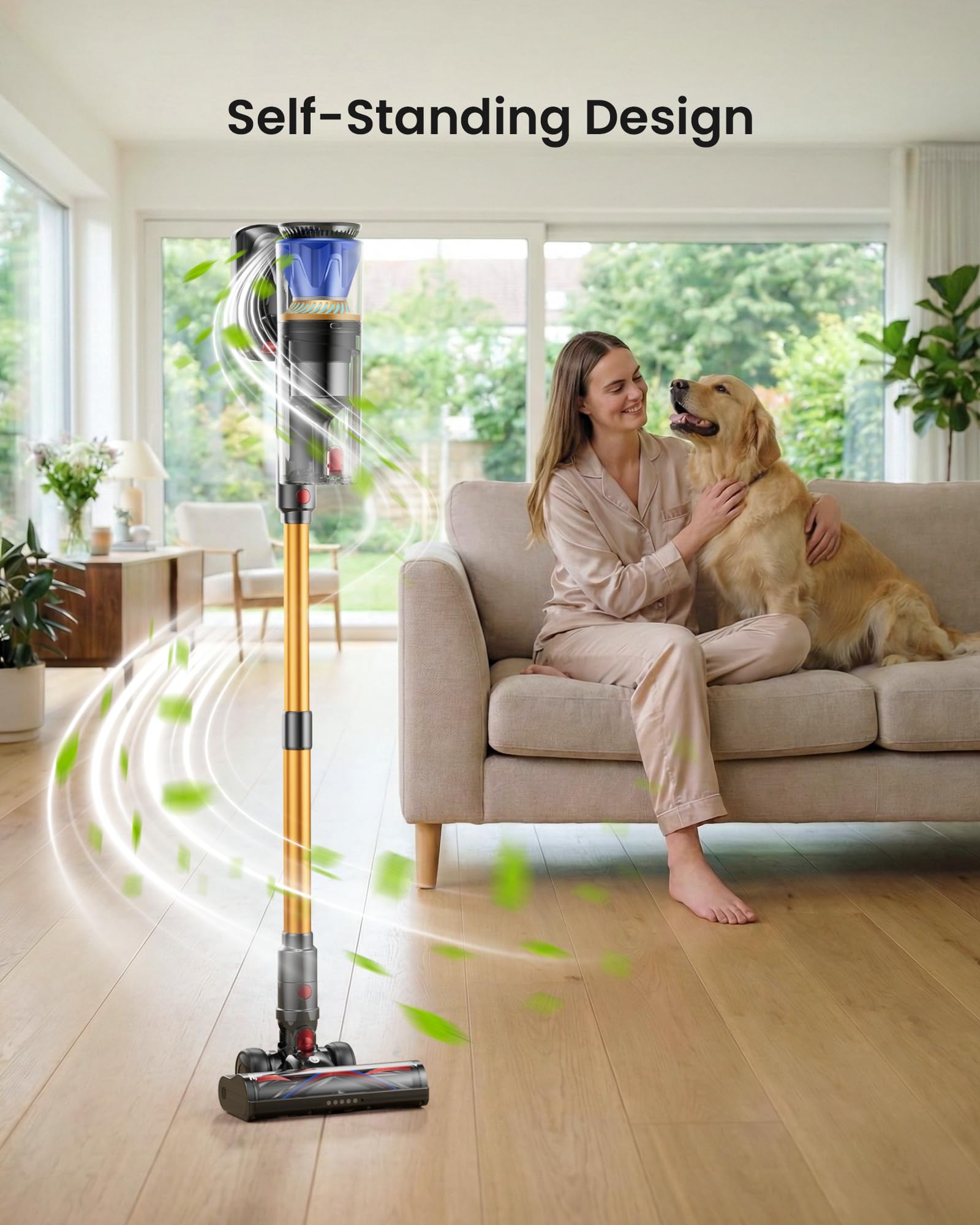 CHEBIO pet hair cleaning on hardwood floor image