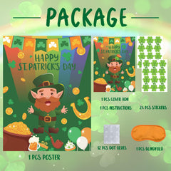 St Patrick's Day poster decor suitable for classrooms and family game nights