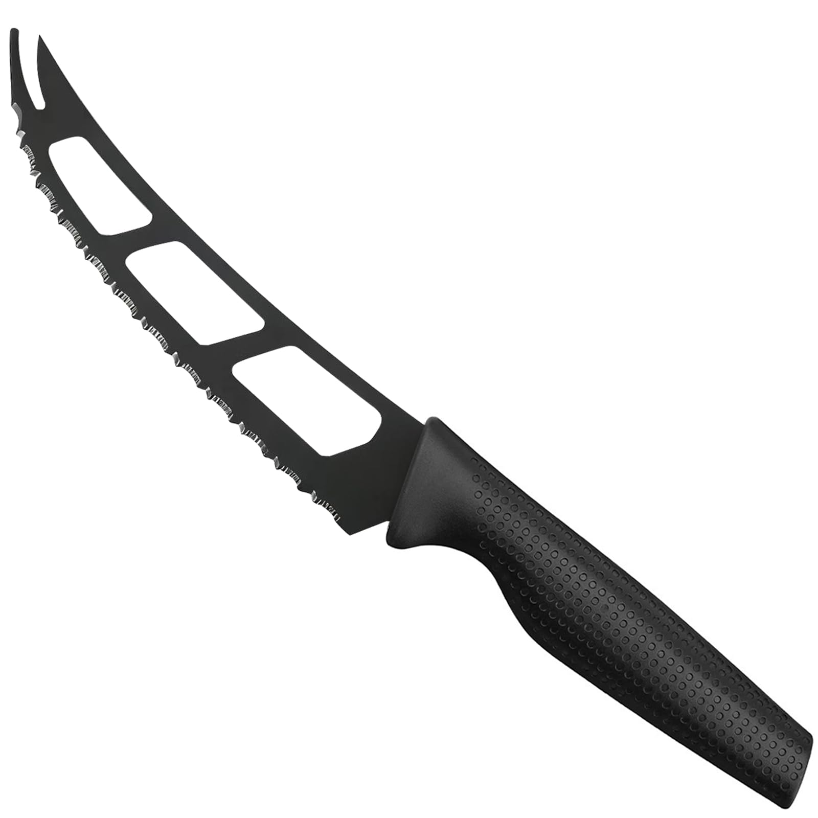Cheese Knife 5.7in soft semi hard blade with black finish