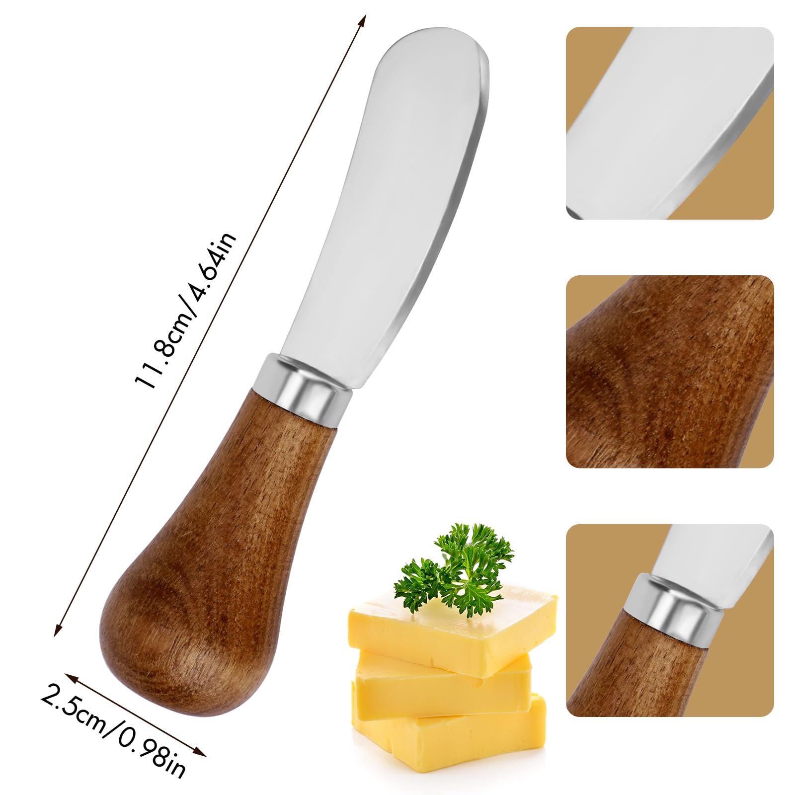 Pack of two butter knives for home kitchen use