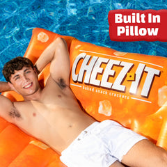 Snack shaped pool float for lounging and parties