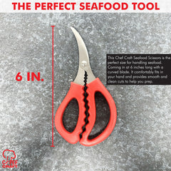 Chef Craft Seafood Scissors comfortable handles image