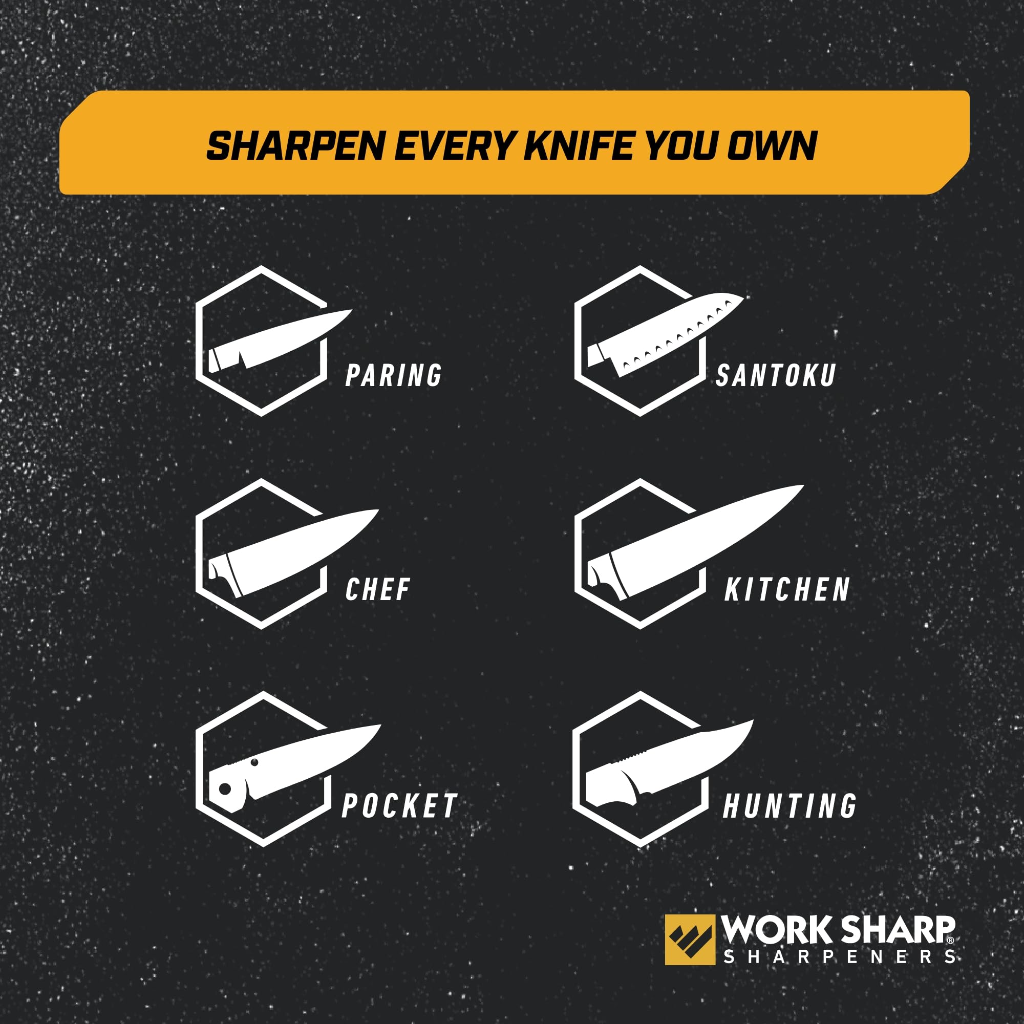 3-year warranty badge for Work Sharp sharpener