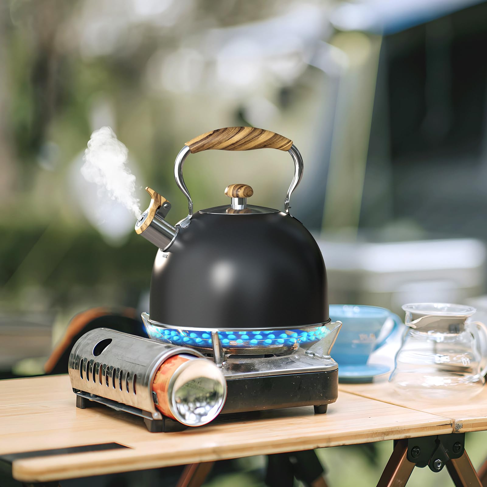 Rust resistant stainless steel tea kettle from Chefbar