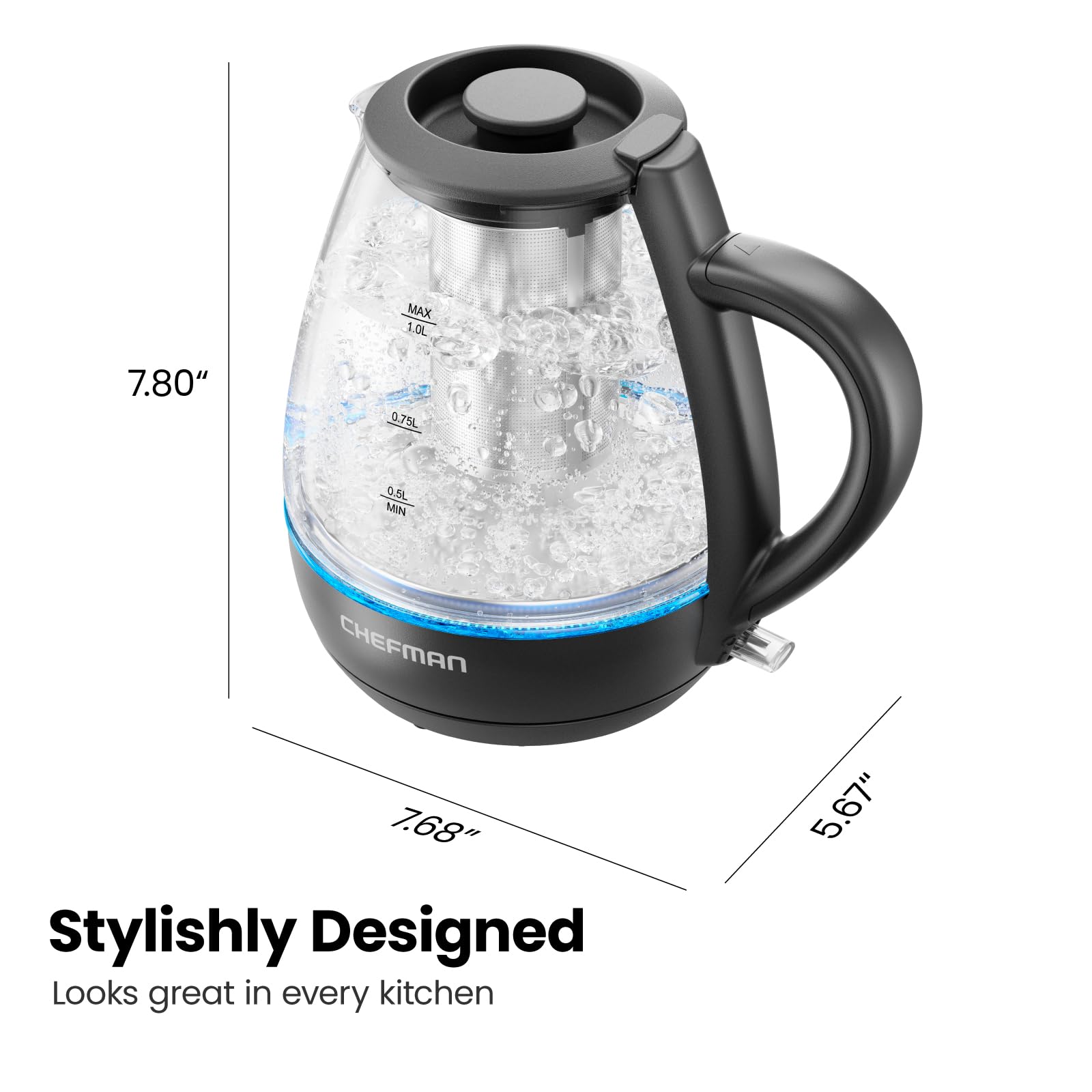 Small electric kettle from Chefman for travel