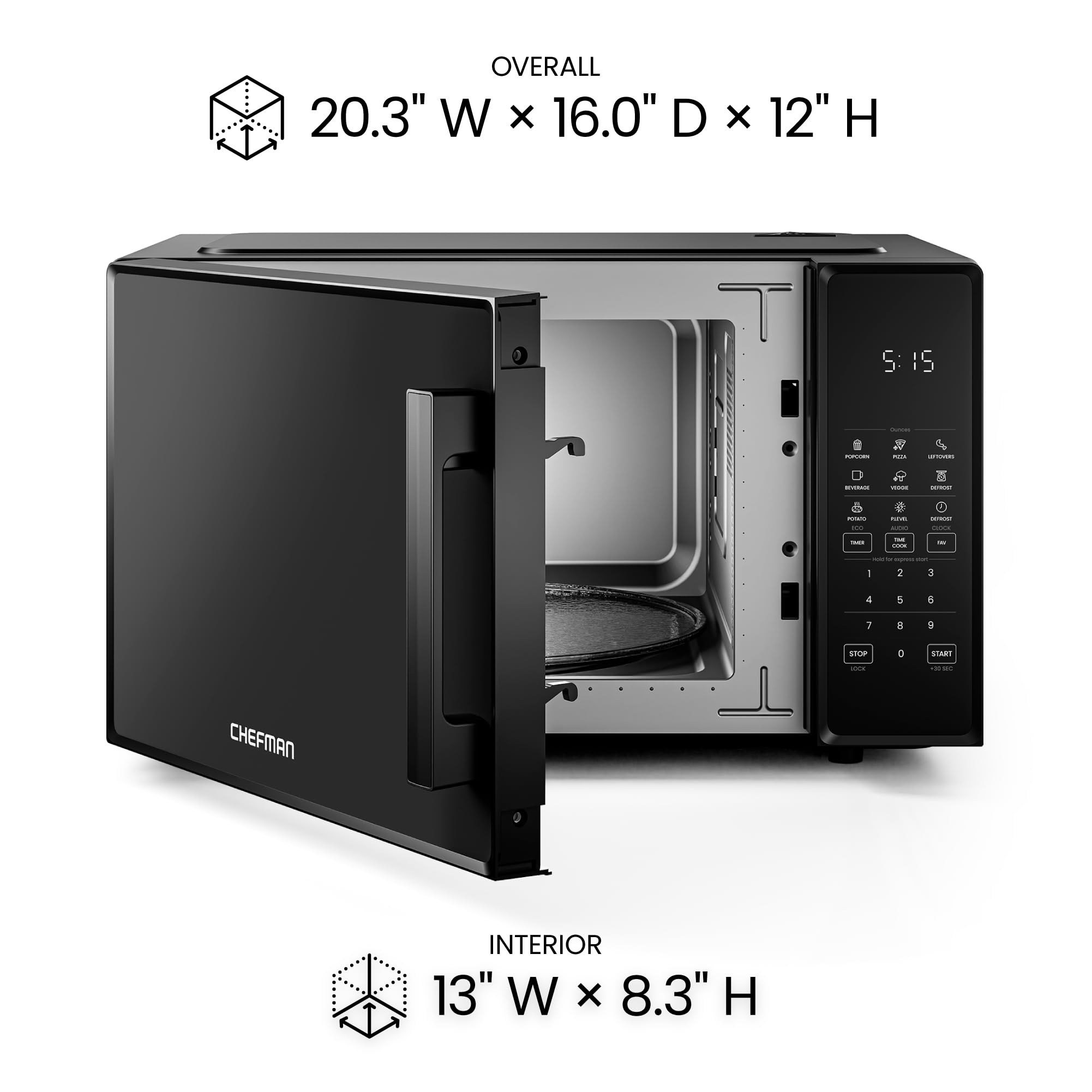 Child safety lock and Lock Mode on Chefman microwave