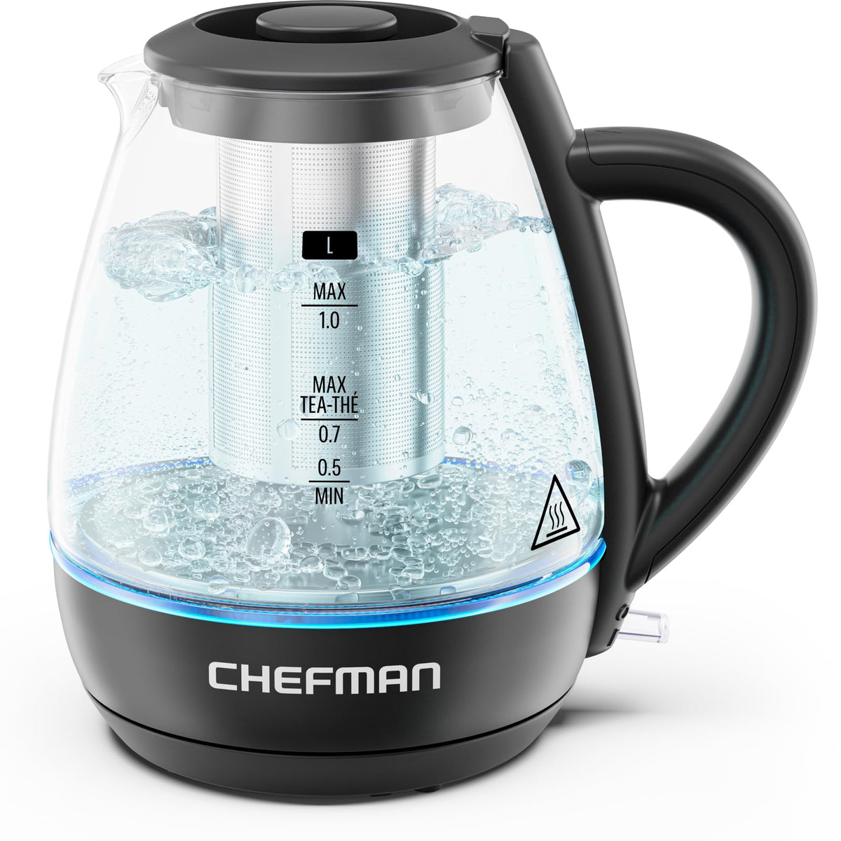 Chefman Electric Kettle with Tea Infuser 1L capacity
