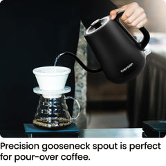 The 1000W rapid boil Chefman Gooseneck kettle