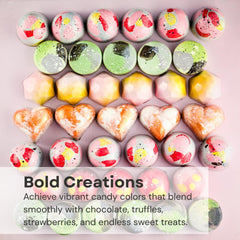 Professional-grade red candy color for cake pops and strawberries