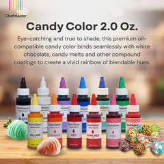 Oil-based dye by Chefmaster for chocolate and candy applications