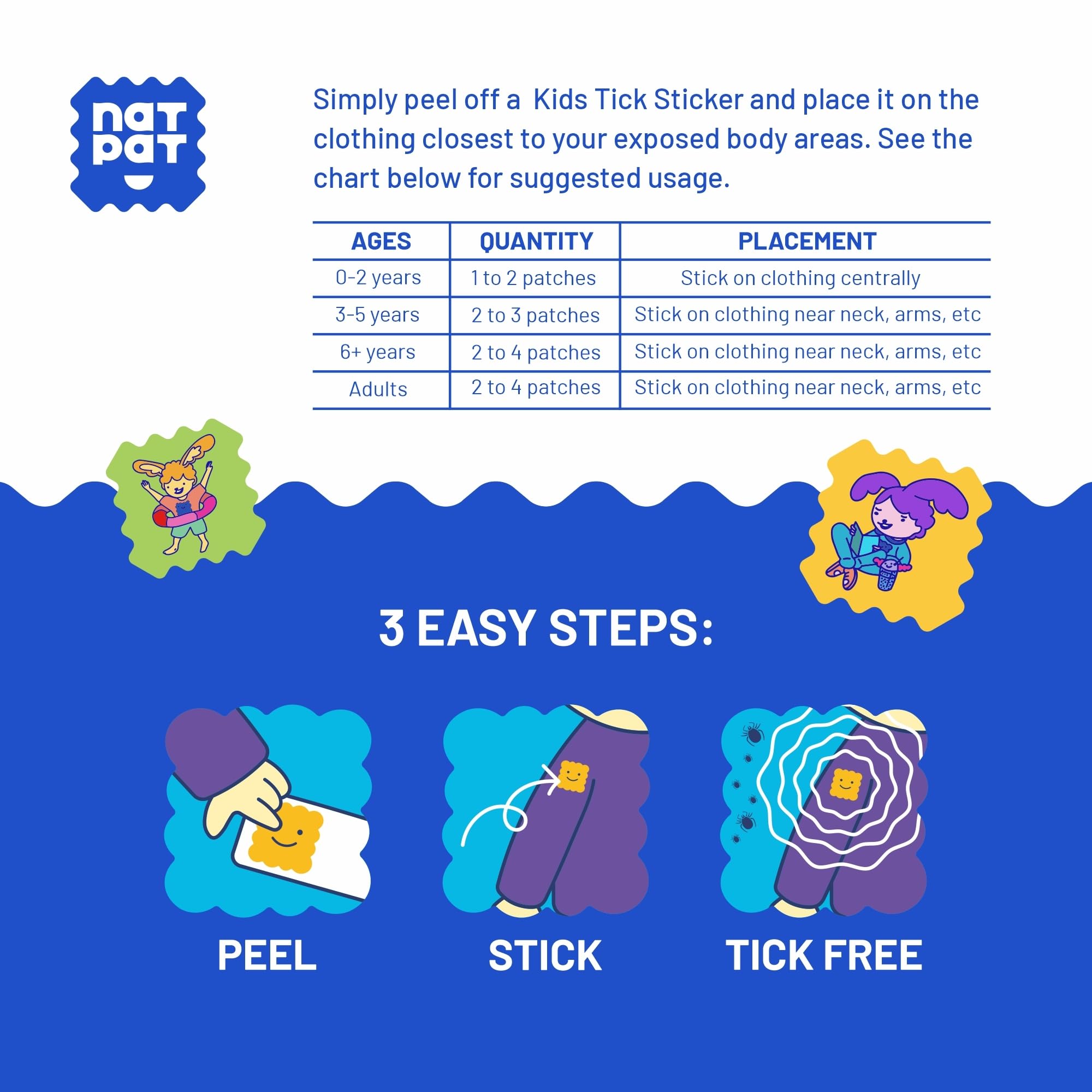 Outdoor bug patch for kids NATPAT TrailPatch