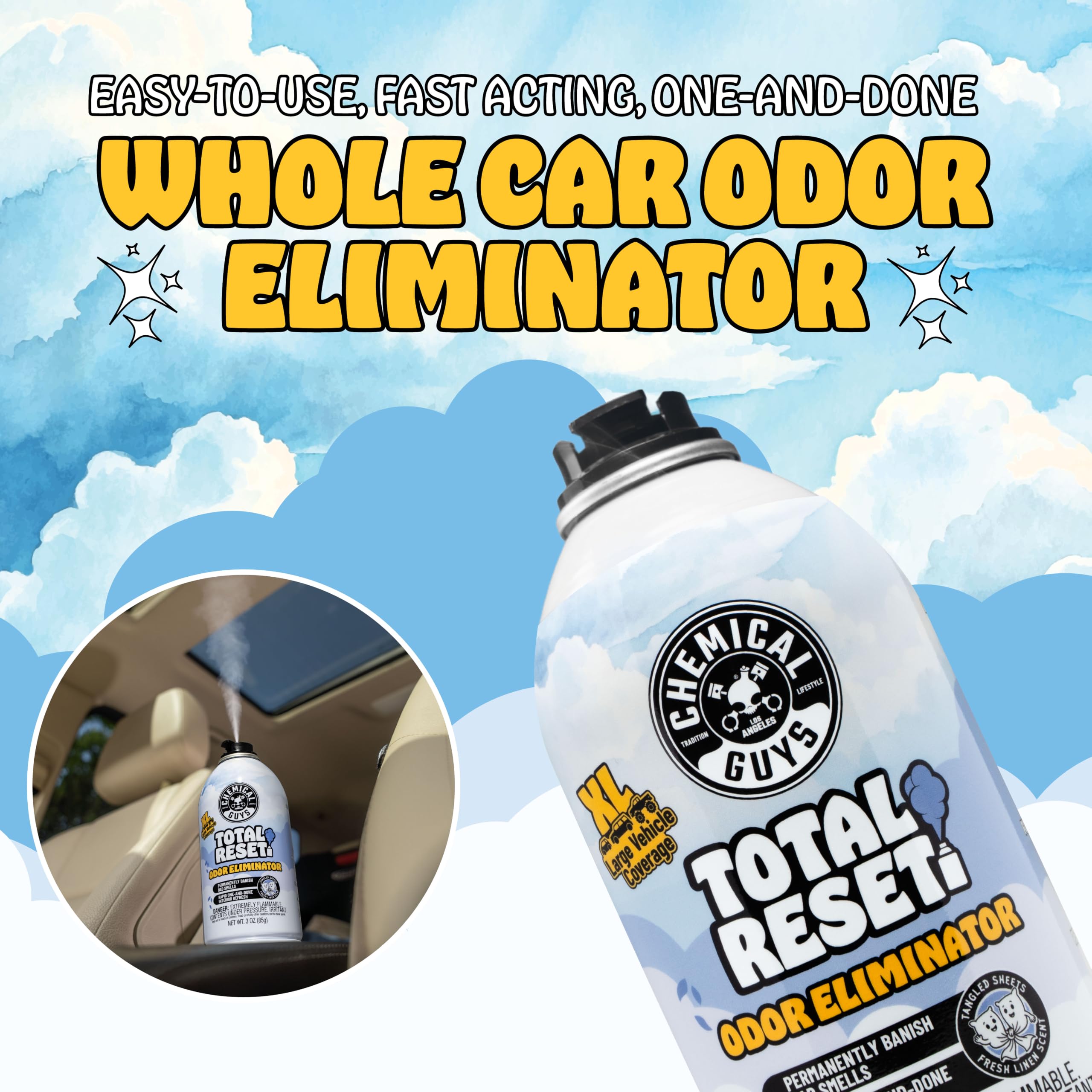 Total Reset Fogger 3oz Tangled Sheets aerosol for car interior