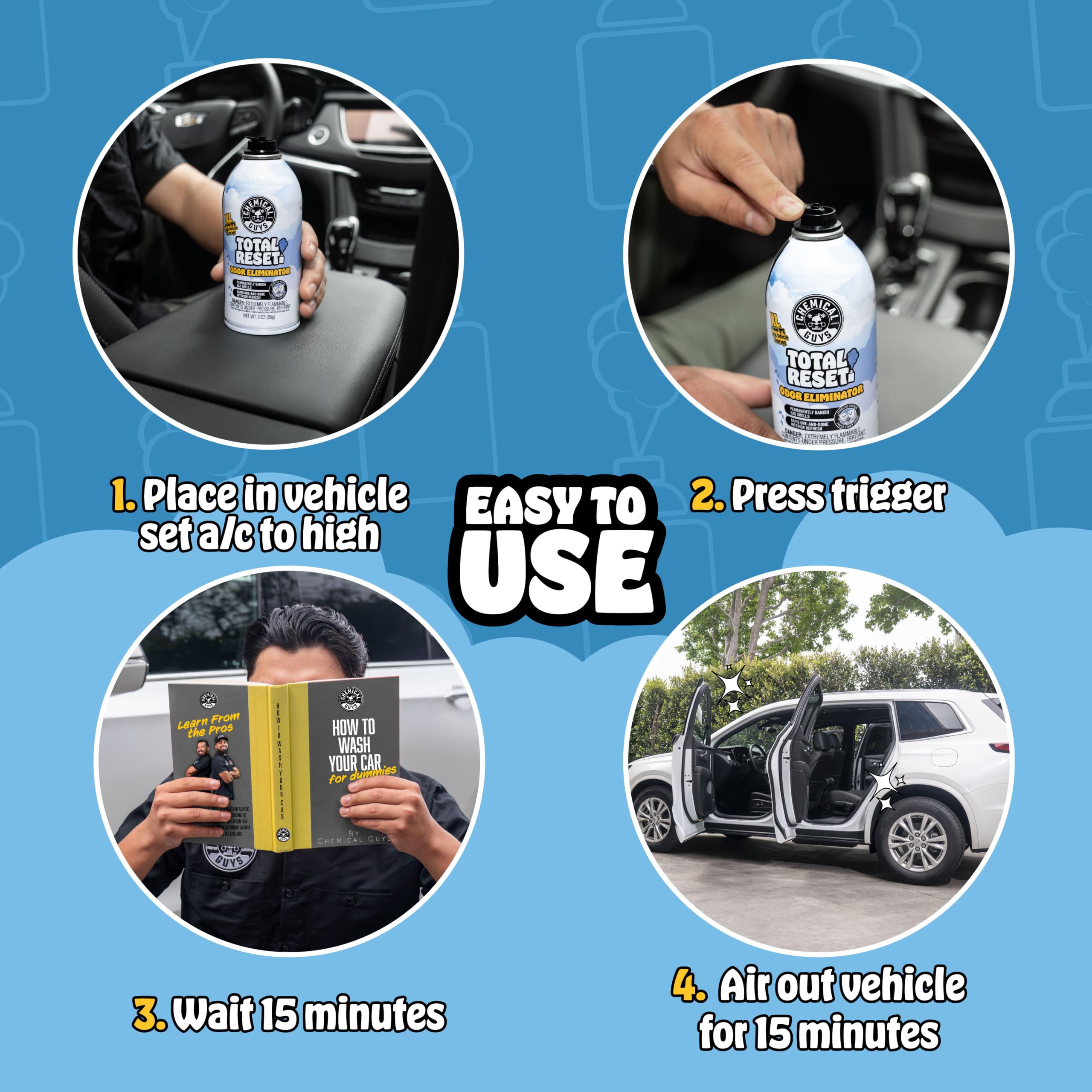 Hands-free application feature for Total Reset Fogger