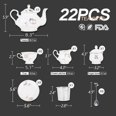900 ml teapot included in CHENP.HMC porcelain set