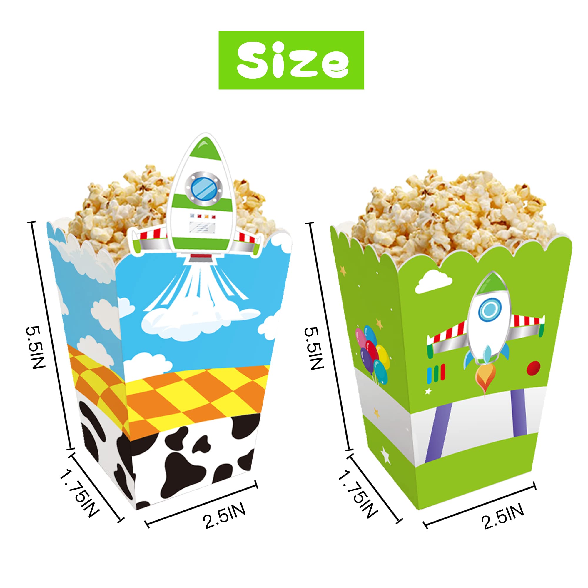 Toy Inspired birthday party decor popcorn boxes for celebrations