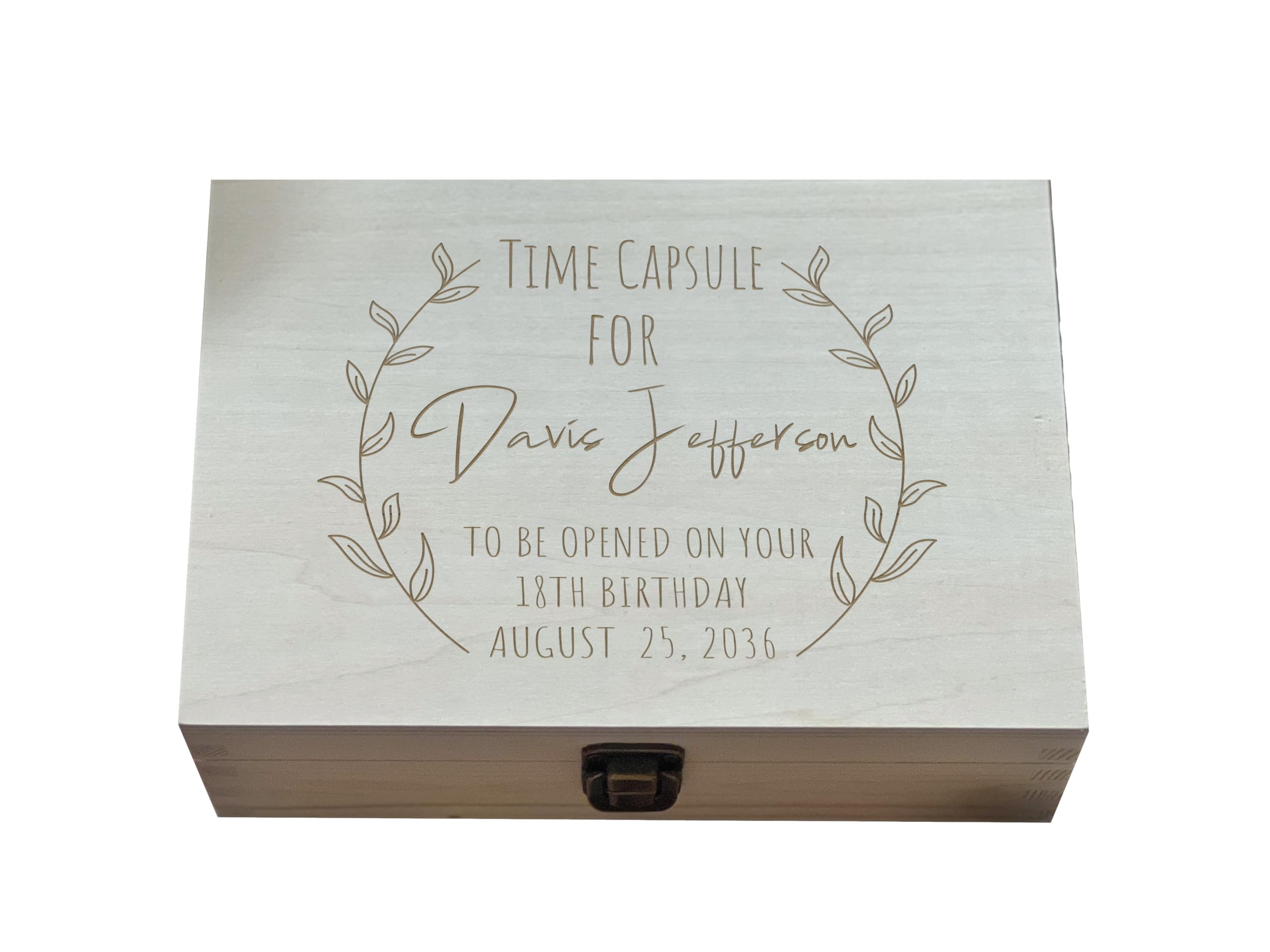Cherished Milestones Time Capsule Size 1 external dimensions 8.5 x 6 x 3 in
