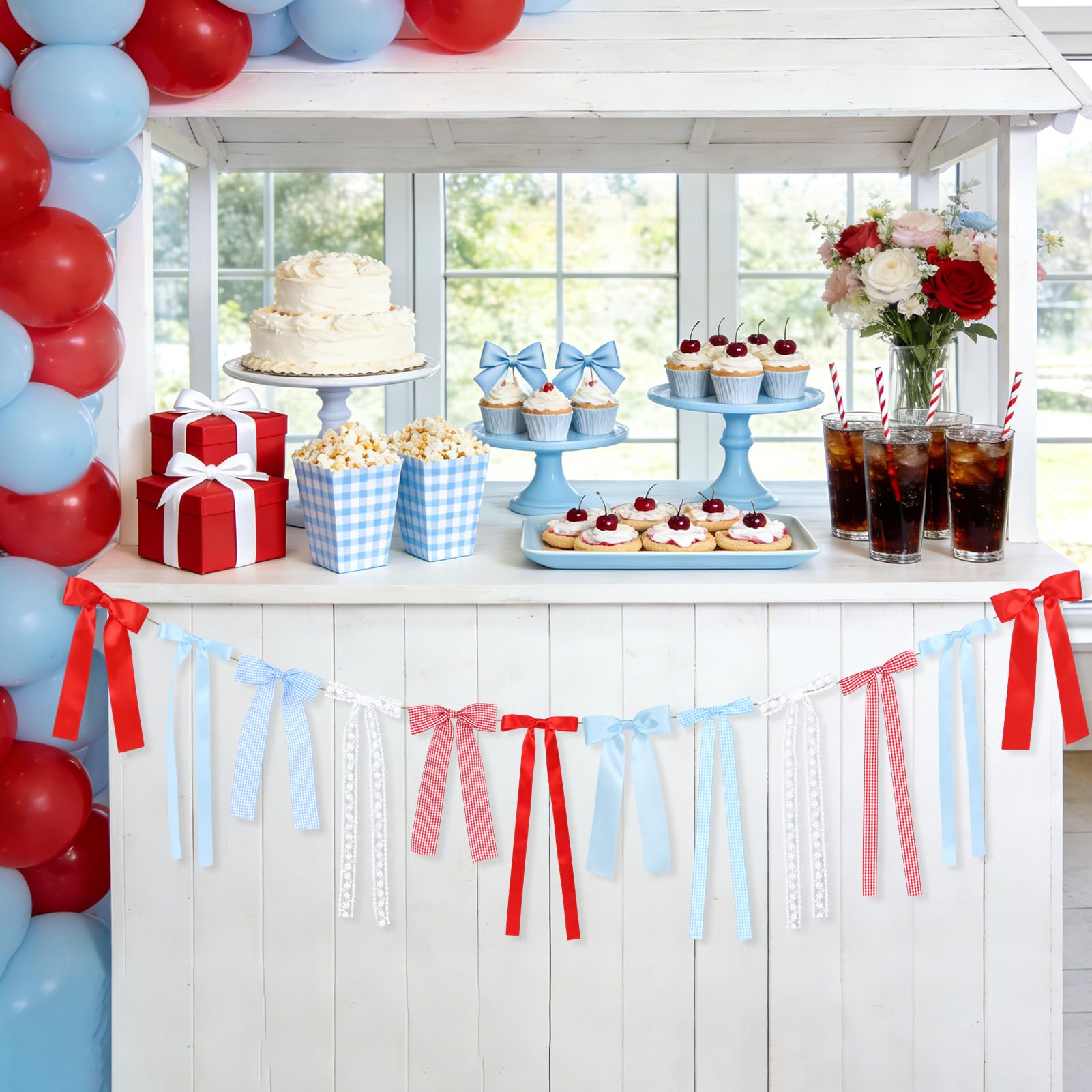 She’s Ready to Pop baby shower bow garland