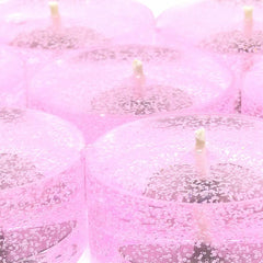 Tea light size 1.5 inches wide by 1 inch tall