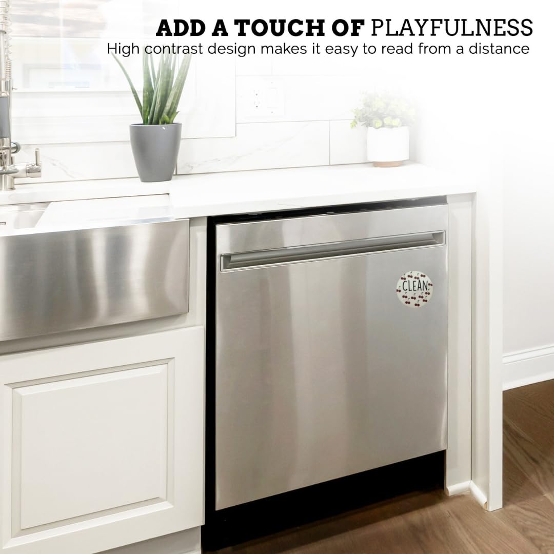 Red cherry motif on a functional dishwasher magnet